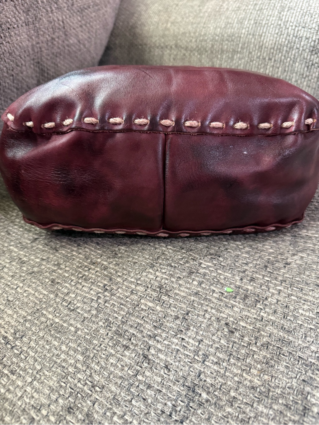 Bed Stu Stevie Tote Bag | Burgundy Mahogany Leather | Cobbler Series Nwot — image 4 of 7